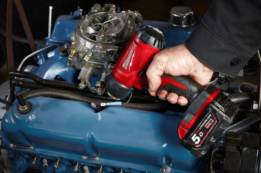 Термоповітродувка акумуляторна MILWAUKEE, M18 BHG-0 (каркас, аксесуари, картонне пакування) 4933459771 фото