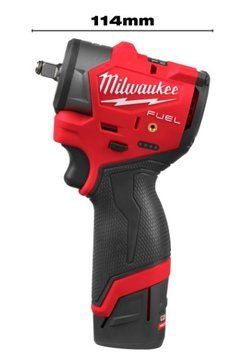 Гайковерт аккумуляторный бесщеточный 3/8'' MILWAUKEE, M12 FSCIWF38-252X, 305Нм, с кольцом 4933498970 фото