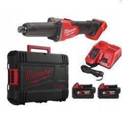 Машина прямошлифовальная аккумуляторная бесщёточная MILWAUKEE, M18 FDGRB-502X (ЗУ, 2х5Ач, HDкейс) 4933480954 фото